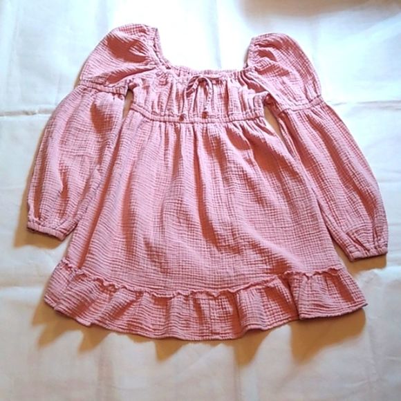 wild fable Dresses & Skirts - Women's Solid Short Sleeve Organza Muse Dress Wild Fable Pink Dress Size Small